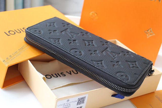 lv錢包 ZIPPY拉鏈豎款錢夾 M69049 Taurillon皮革 lv大號拉鏈長錢包  lvqb1784